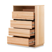 Evergreen Home Natural Rian Messmate Chest of Drawers