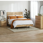Evergreen Home Natural Kayson Messmate Timber Bedside Table