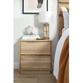 Evergreen Home Natural Kayson Messmate Timber Bedside Table