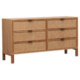 Evergreen Home Junta Messmate 6 Drawer Dresser | Temple & Webster