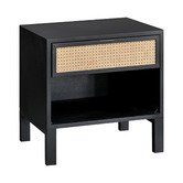 Evergreen Home Java European Oak Wood Bedside Table