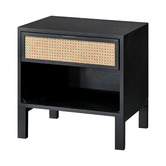 Evergreen Home Java European Oak Wood Bedside Table