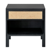 Evergreen Home Java European Oak Wood Bedside Table