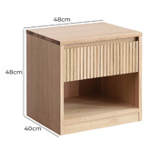 Evergreen Home Amanda 1 Drawer Bedside Table