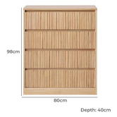 Evergreen Home Amanda 4 Drawer Tallboy