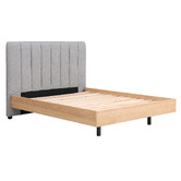 Evergreen Home Avery Oak Wood Queen Bed Frame