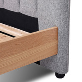 Evergreen Home Avery Oak Wood Queen Bed Frame
