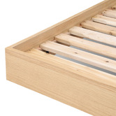 Evergreen Home Avery Oak Wood Queen Bed Frame