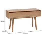 Evergreen Home Timothy 2 Drawer Console Table