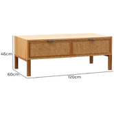 Evergreen Home Farrah 2 Drawer Coffee Table