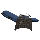 Evergreen Home Lewis PE Rattan Outdoor Reclining Lounge Chair