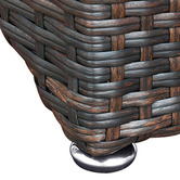 Evergreen Home Lewis PE Rattan Outdoor Reclining Lounge Chair