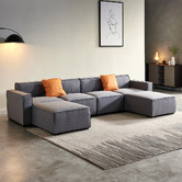 Evergreen Home Moore 4 Seater Sofa &amp; Ottoman Set