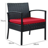 Evergreen Home 4 Seater Stewart Outdoor Lounge Set