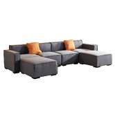 Evergreen Home Moore 4 Seater Sofa &amp; Ottoman Set