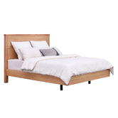 Evergreen Home Monty Tasmanian Oak Wood Queen Bed