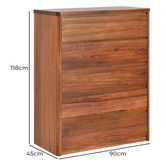 Evergreen Home Monty Blackwood Tallboy
