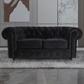 Evergreen Home Cleo Button Tufted 2 Seater Velvet Sofa