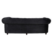 Evergreen Home Cleo Button Tufted 3 Seater Velvet Sofa