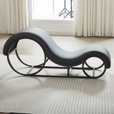 Evergreen Home Tanata PU Leather Love Seat Chaise