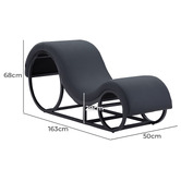 Evergreen Home Tanata PU Leather Love Seat Chaise
