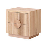 Evergreen Home Amelie Ash Wood Bedside Table