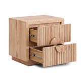 Evergreen Home Amelie Ash Wood Bedside Table