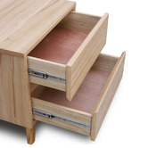 Evergreen Home Estrella Oak Wood Bedside Table