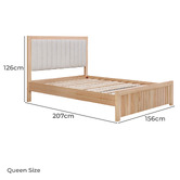 Evergreen Home Amelie Ash Wood Queen Bed