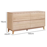 Evergreen Home Estrella 4 Drawer Chest