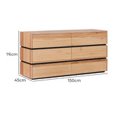 Evergreen Home Phineas 6 Drawer Chest