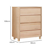 Evergreen Home Harcourt 4 Drawer Tallboy