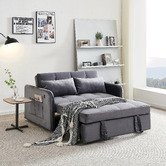 Evergreen Home Liviana 2 Seater Single Velvet Sofa Bed