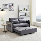 Evergreen Home Liviana 2 Seater Single Velvet Sofa Bed