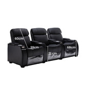 Evergreen Home Anna  3 Seater Electric Recliner