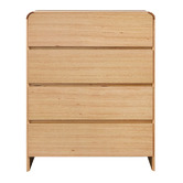 Evergreen Home Clemie Tasmanian Oak Wood Tallboy