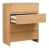 Evergreen Home Clemie Tasmanian Oak Wood Tallboy