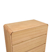Evergreen Home Clemie Tasmanian Oak Wood Tallboy