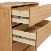 Evergreen Home Clemie Tasmanian Oak Wood Tallboy