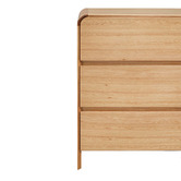 Evergreen Home Clemie Tasmanian Oak Wood 6 Drawer Chest