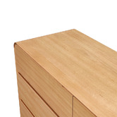 Evergreen Home Clemie Tasmanian Oak Wood 6 Drawer Chest