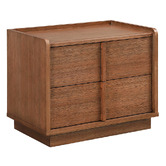 Evergreen Home Hollis 2 Drawer Bedside Table