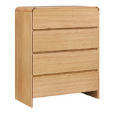 Evergreen Home Clemie Tasmanian Oak Wood Tallboy
