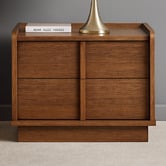 Evergreen Home Hollis 2 Drawer Bedside Table