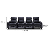 Evergreen Home Anna  4 Seater Electric Recliner