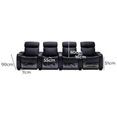 Evergreen Home Anna  4 Seater Electric Recliner