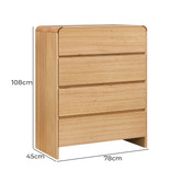 Evergreen Home Clemie Tasmanian Oak Wood Tallboy