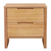 Evergreen Home Zephyr 2 Drawer Bedside Table