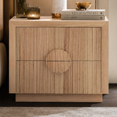 Evergreen Home Amelie Ash Wood Bedside Table
