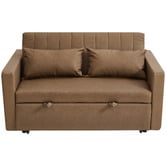 Evergreen Home Magath 2 Seater Single Faux Leather Sofa Bed